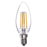 LANDLITE LED filament izzó E14, C35, 4 W, 400 lm, 2700 K melegfehér