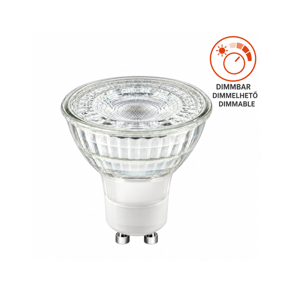 ROLUX 01507002762 dimmbare LED-Reflektorlampe – GU10, 6,2 W, 450 lm, 2700 K, 36°