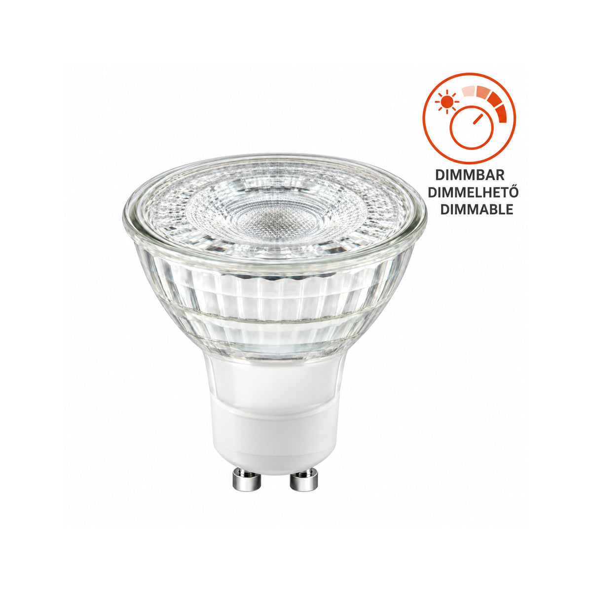 ROLUX 01507002762 dimmbare LED-Reflektorlampe – GU10, 6,2 W, 450 lm, 2700 K, 36°