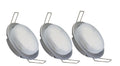 KIT-GX53-3x7W beépíthető szett – GX53, kompakt fénycső, ezüstszürke
