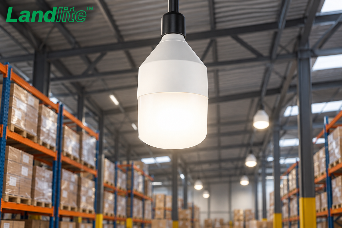 LANDLITE LED E27 55W T140 5300lm 4000K – csarnokvilágító