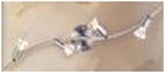 CLG-340C chrome 4x50W GU10 230V Halogen spot lights