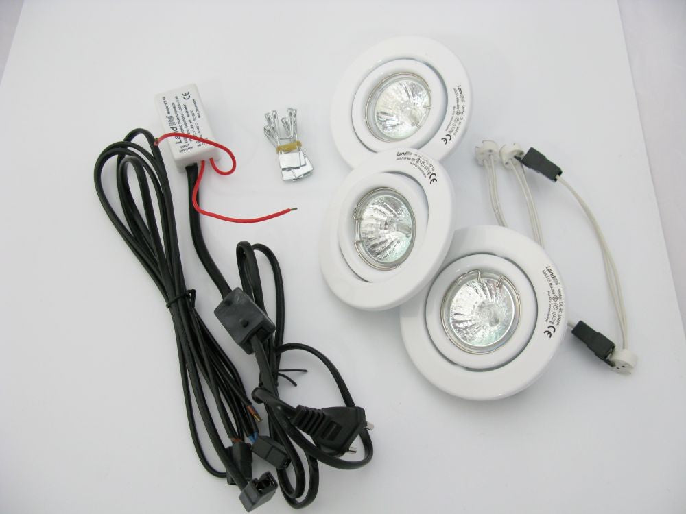 KIT-60-3 12V 3x20W white, Halogen Kits