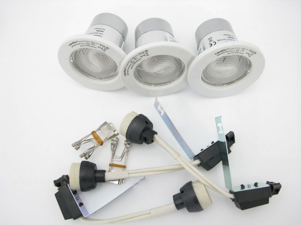 KIT-57A-3X13W CFL-GU10 2700K white, DownLight Kits