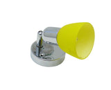 CLE-210A spotlámpa – króm, 1×G9 60W, sárga búra