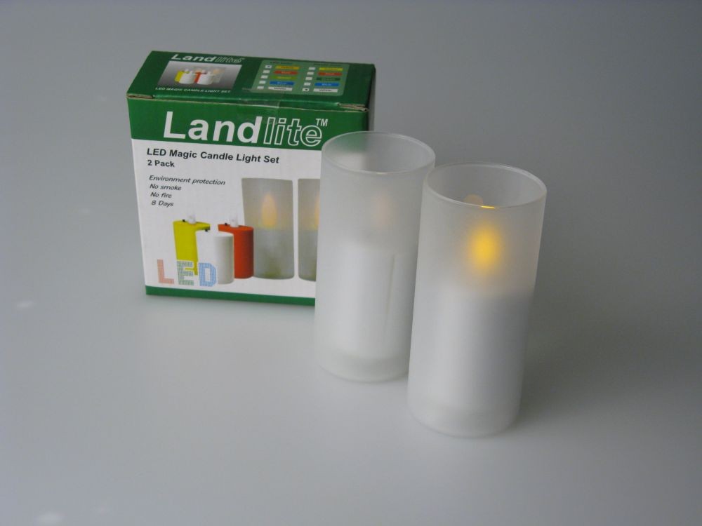 LED/CAL-01 yellow LED, 2pcs/set, LED Candle Light Set
