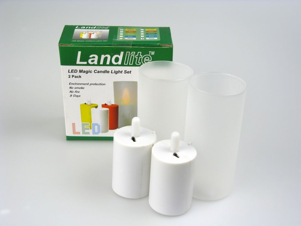 LED/CAL-01 LED gyertya szett – sárga LED, 2 db/szett – 3. kép