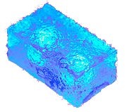 LED Icebrick KIT-5 BLUE (LED-G11-5X0.5W, kék), Jégtégla lámpa