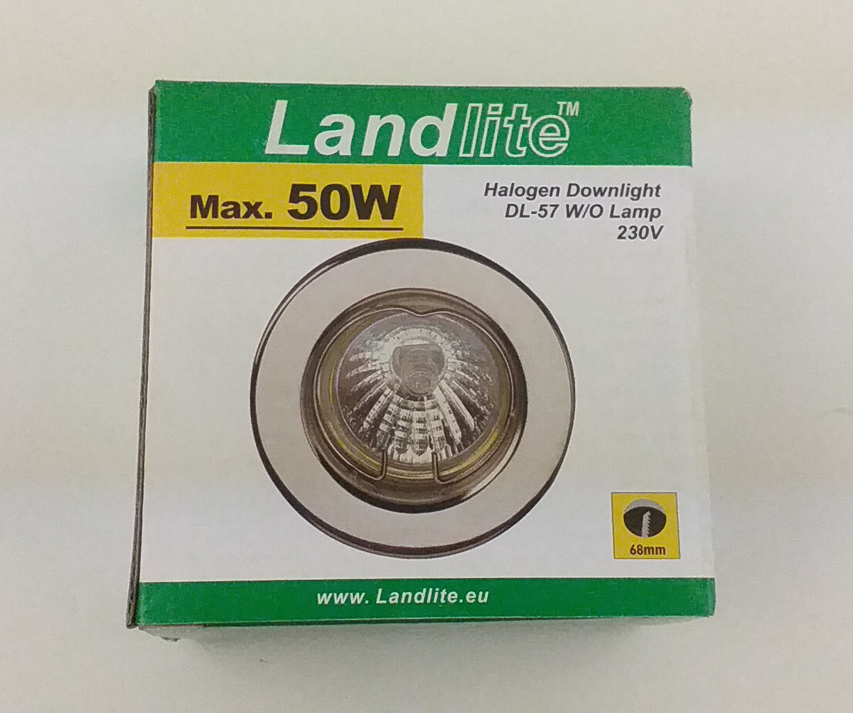 DL-57 (230V) chrome (CP), Downlights, without lamp,without holder
