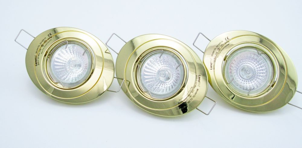 KIT-54-3X20W MR16 brass, Halogen Kit