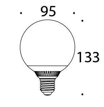 LANDLITE LED E27 9W G95 600lm 3000K – 01CEL601 – 3