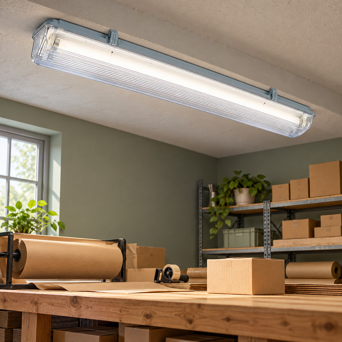 CLF/2-35W waterproof light fitting – 2×35 W T5, with electronic ballast, without lamp, IP65