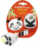 Panda LED-NL01 night light, black/white body, yellow LED