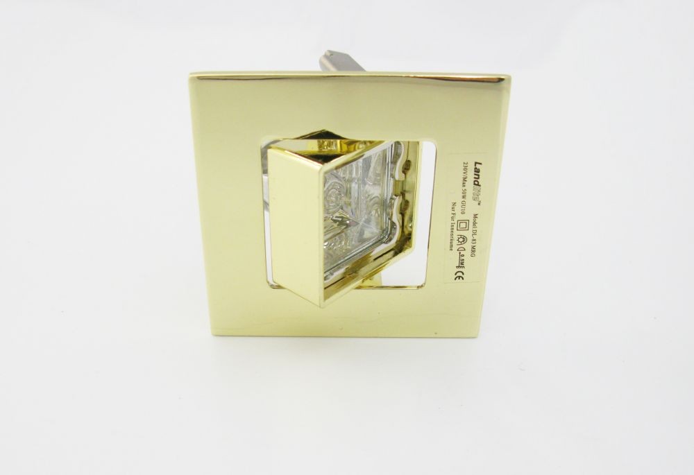 KIT-83-3X50W GU10 SQUARE, brass, Halogen Kit