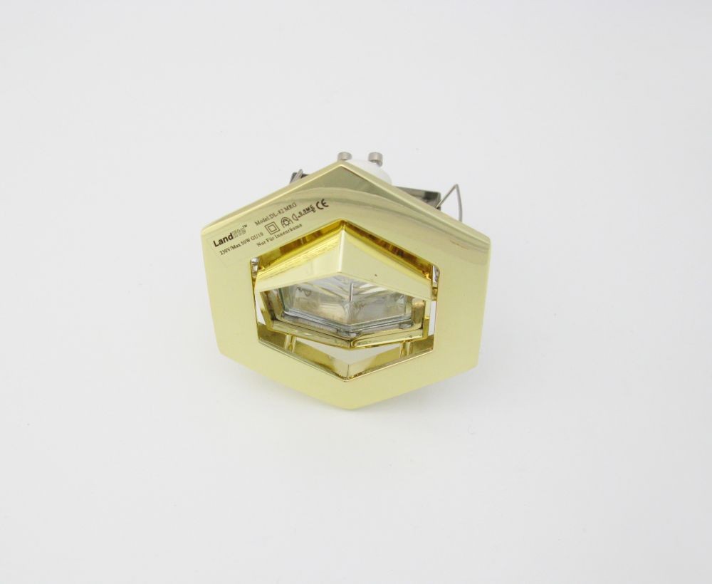 KIT-82-3X50W GU10 Hexagonal brass, Halogen Kit