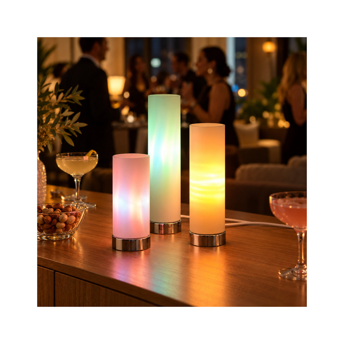 LANDLITE Mini Tube dekor asztali lámpa szett, 3 db, E14, max. 3 × 40 W – 3. kép