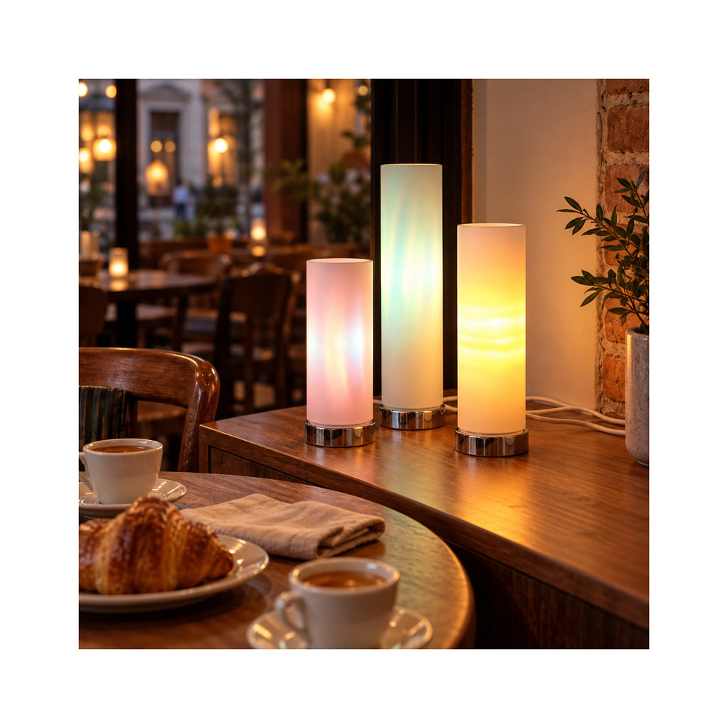 LANDLITE Mini Tube dekor asztali lámpa szett, 3 db, E14, max. 3 × 40 W – 4. kép