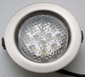 LED-06D-KIT3X1W LED mennyezeti szett – 12 db, melegfehér, króm