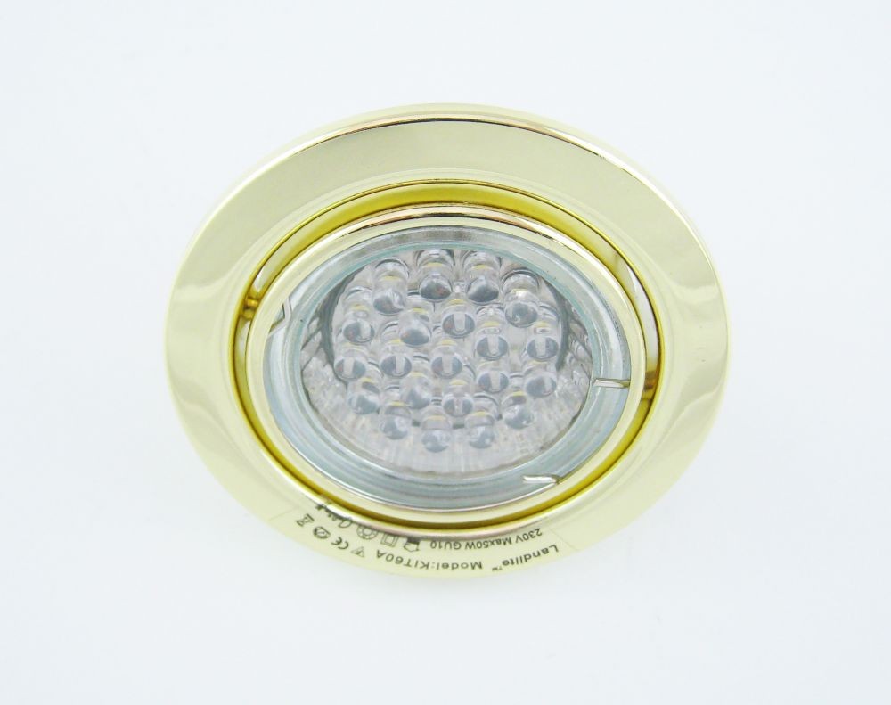 KIT-60A-3X1.5W LED-GU10/W (2700K-21pcs), brass, LED GU10 Kit