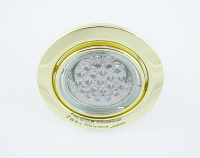 KIT-60A LED-GU10 szett – 3×1,5 W, 2700 K, sárgaréz