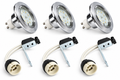 KIT-60A beépíthető spot szett, 3 db – 3×1,5 W GU10 LED, melegfehér, króm