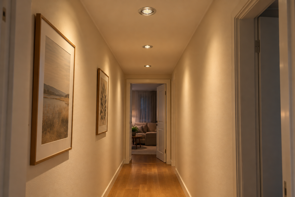 KIT-60A beépíthető spot szett, 3 db – 3×1,5 W GU10 LED, melegfehér, króm
