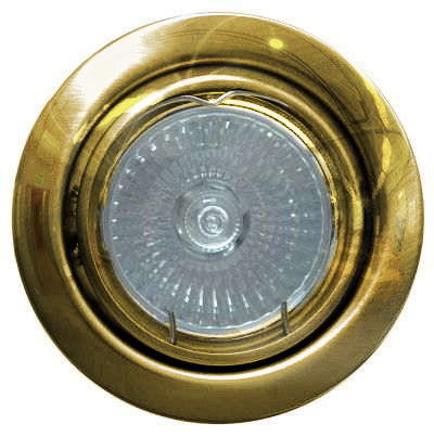KIT-60-3X7W CFL-GU10 2700K brass, DownLight Kits