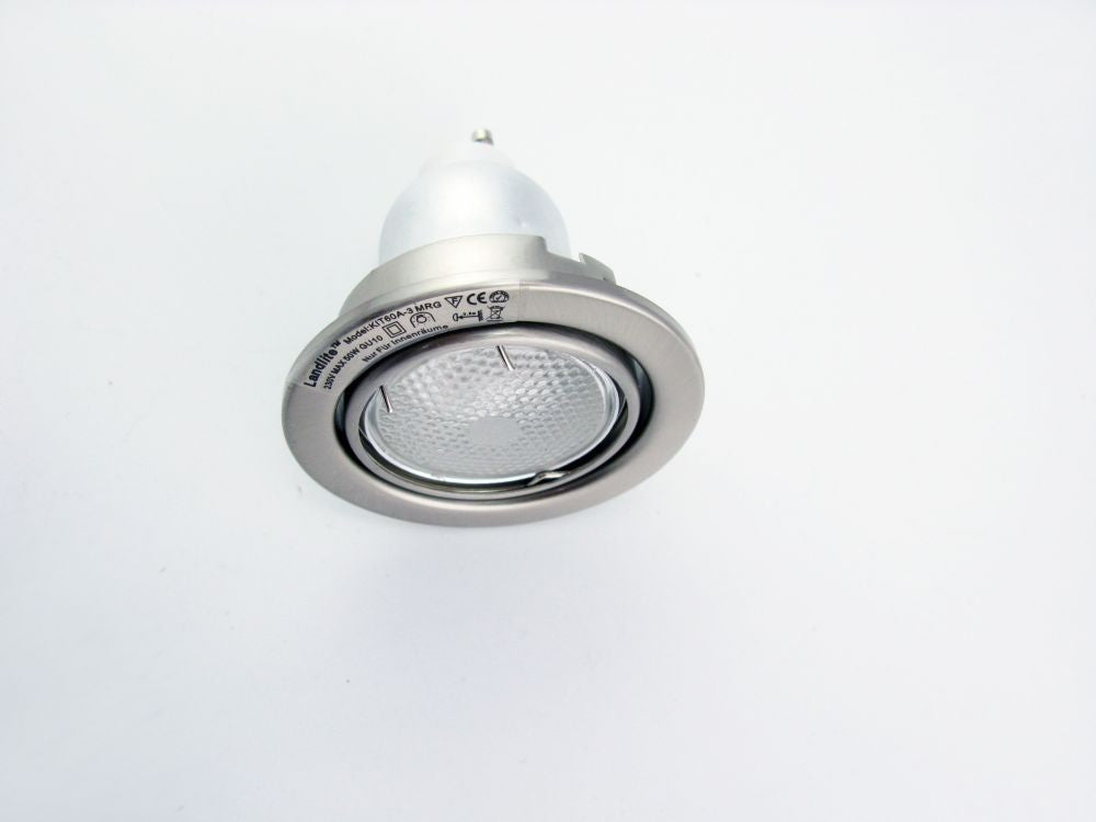 KIT-60-3X7W CFL-GU10 2700K mat chrome, DownLight Kits