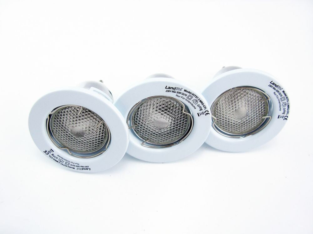 KIT-57A-3X7W CFL-GU10 2700K, white, DownLight Kits