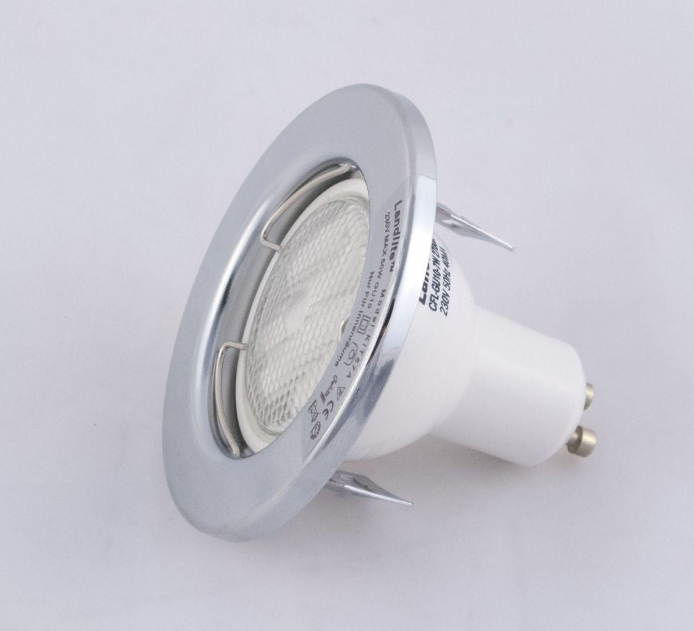 KIT-57A-3X7W CFL-GU10 2700K chrome, DownLight Kits