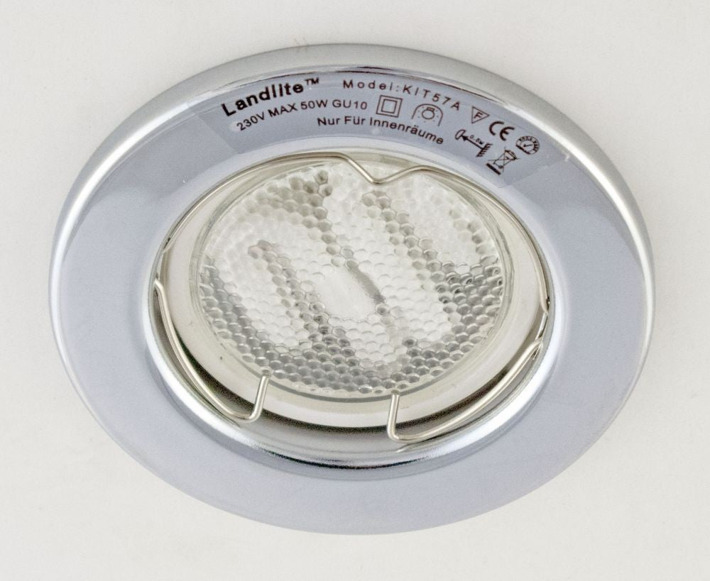 KIT-57A-3X7W CFL-GU10 2700K chrome, DownLight Kits