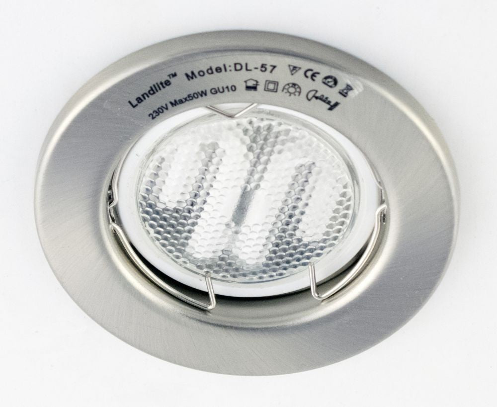 KIT-57A-3X7W CFL-GU10 2700K matt chrome, DownLight Kits