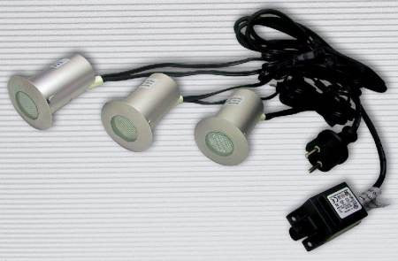 LED-GR91-3 cool white IP68, Földbe süllyesztett LED szett
