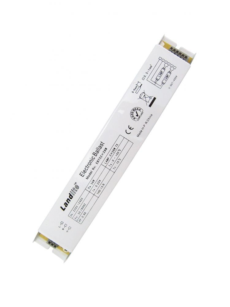 LANDLITE EBT5-228 elektronikus előtét 2x28W T5, 6 vezetékes