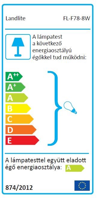 FL-F78-8W reflektor – fekete – 2. kép