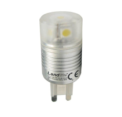 LANDLITE LED kapszula izzó G9, 2 W, 100 lm, 3000 K melegfehér – LED-G9