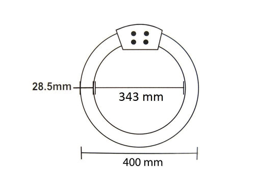 CCL-40W T9 G10q 2700K, Circular T9 energy saving lamp