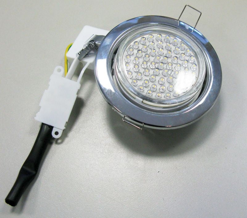 DL-09-GX53 230V chrome, recessed downlight