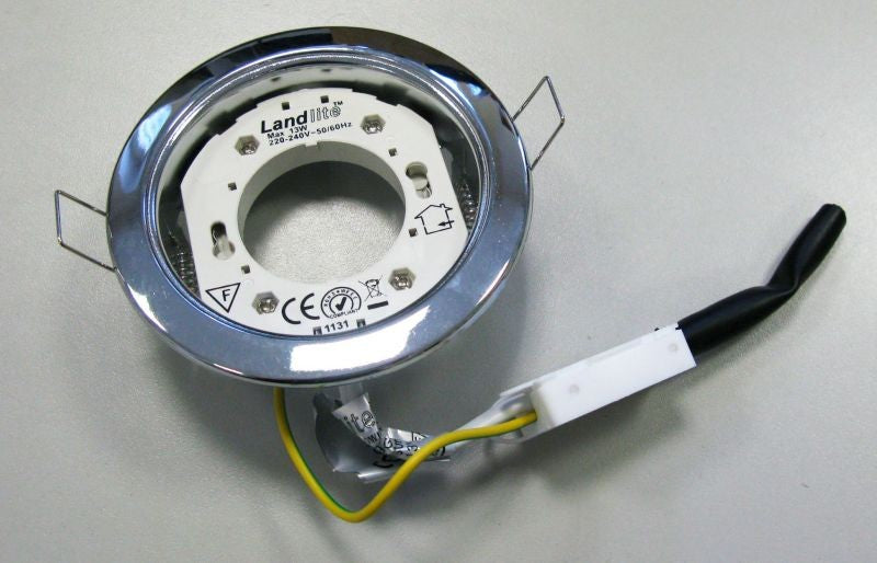 DL-09-GX53 230V mat chrome, recessed downlight