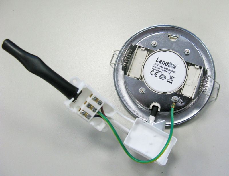 DL-09-GX53 230V mat chrome, recessed downlight