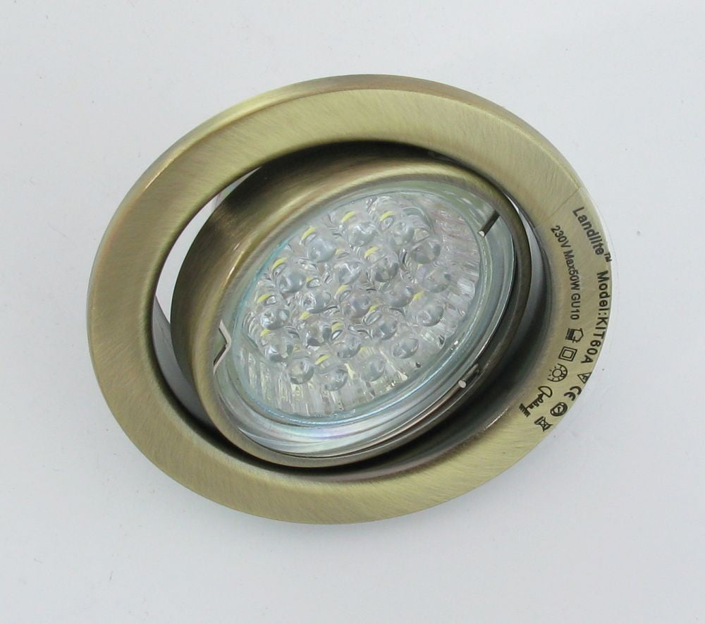 KIT-60A-3X1.5W LED-GU10/W (2700K-21pcs), antique bronze, LED GU10 Kit