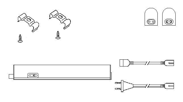 LED-BLN-313mm-4W LED cabinet light – 4 W, 4000 K, 313 mm