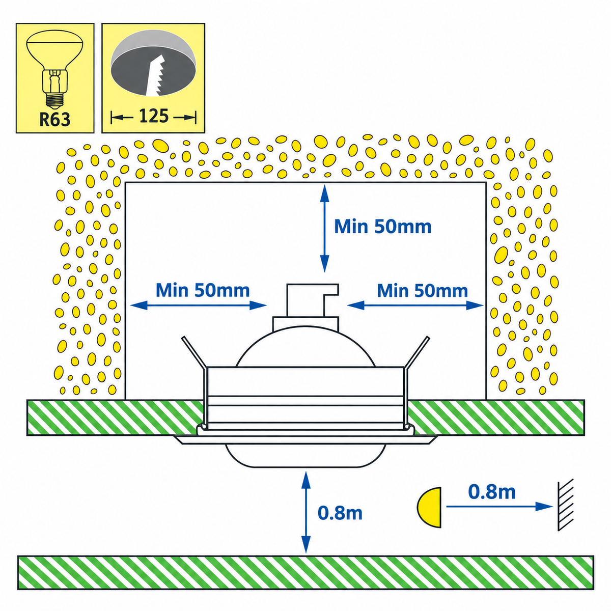 DL-720 recessed downlight – chrome