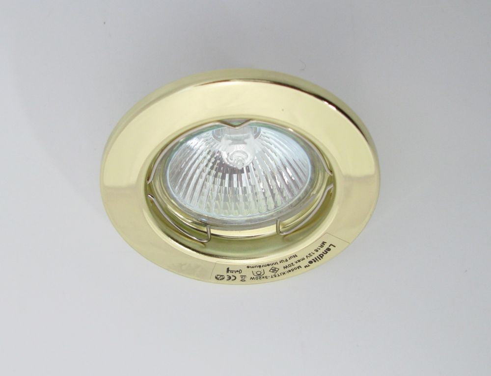 KIT-711-3 (KIT-57-3, 3X12V 20W) brass, Halogen Kits