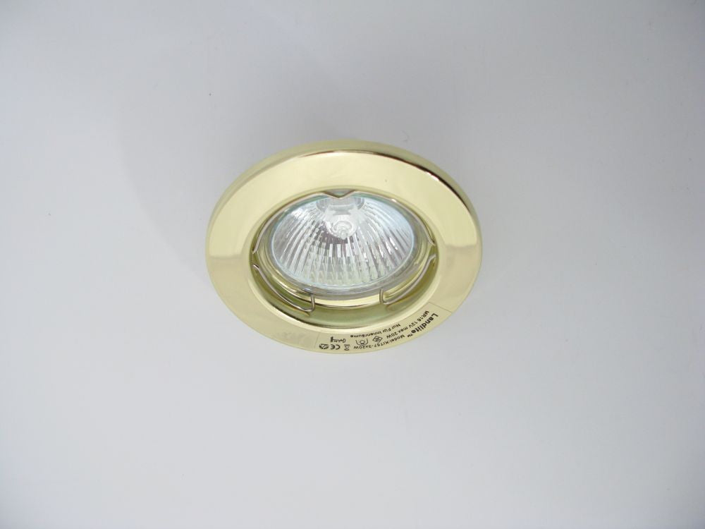 KIT-711-3 (KIT-57-3) halogen downlight kit – 3×20 W, 12 V, brass