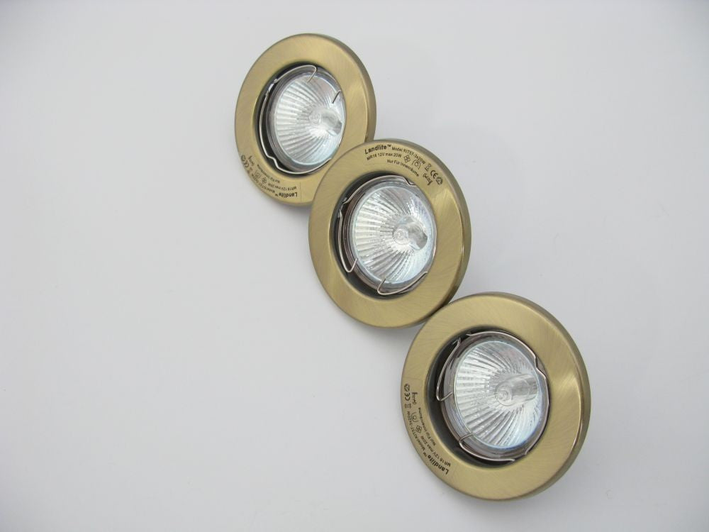 KIT-711-3 (KIT-57-3, 3X12V 20W) antique bronze, Halogen Kits