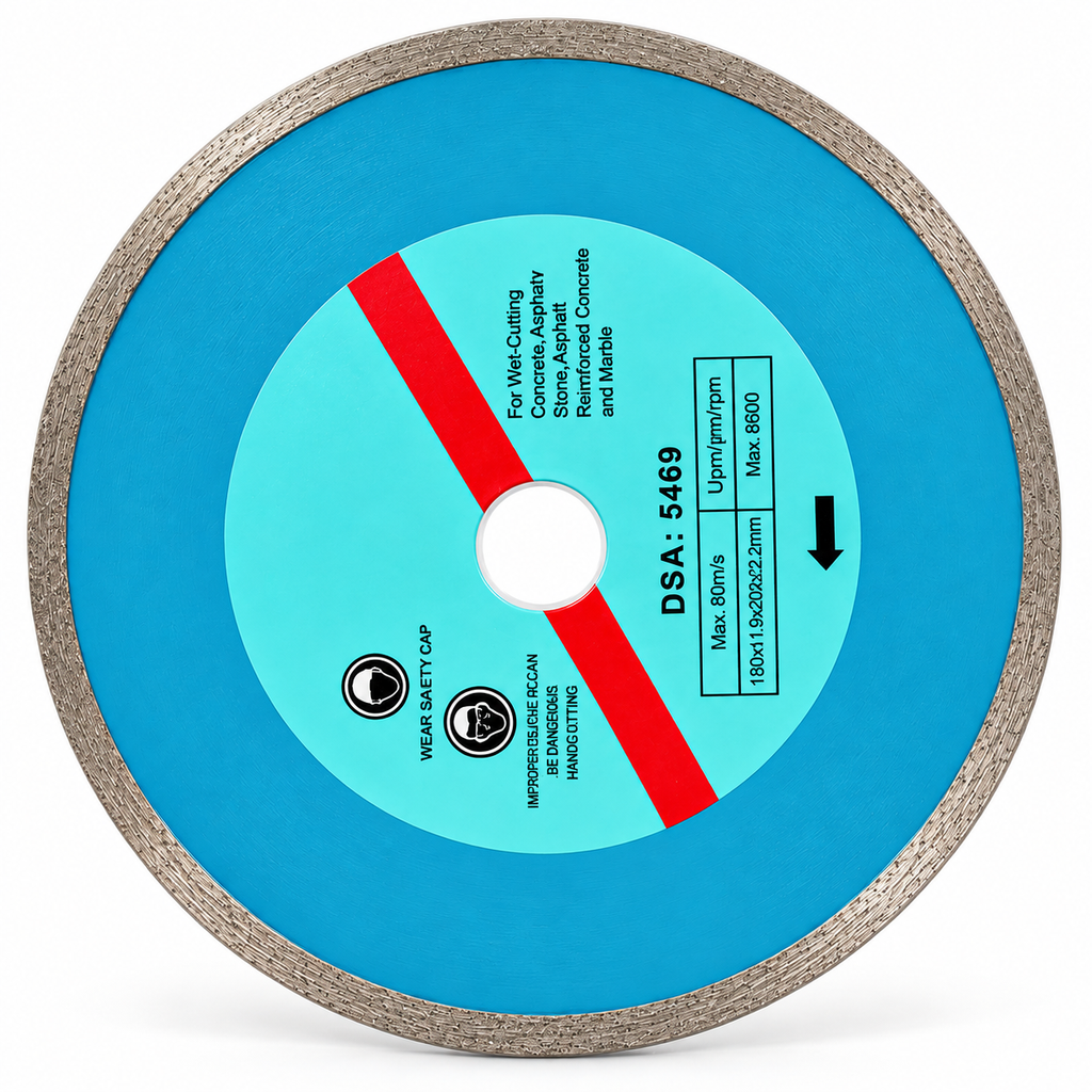 57364 gyémánt vágótárcsa – nedves vágás, 180 mm, DSA