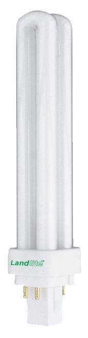 DUE-18W compact fluorescent lamp – G24q-2, 18 W, 4000 K, 4-pin