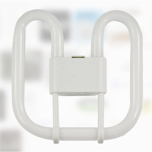 11051 2D 16W GR8 2700K CFL genuine photo, two vertical U tubes and central plastic bridge; replacement lamp only