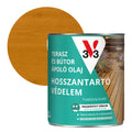 V33 Terasz- és kerti bútor ápoló olaj – 2,5 L, világos tölgy